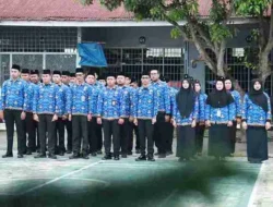 Upacara HUT KORPRI ke-53 di Lapas Kelas II-A Rantauprapat