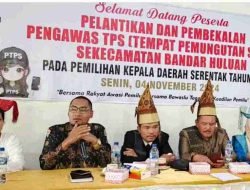 Pelantikan Dan Pembekalan PTPS Se-Kecamatan Bandar Huluan