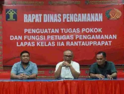 Kalapas Rantauprapat Gelar Rapat Anggota KPPS Lapas Rantauprapat