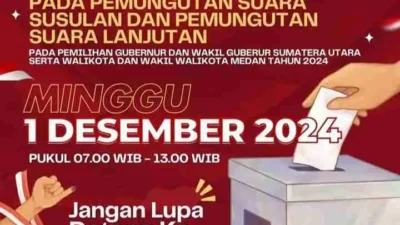 KPU Kota Medan Gelar Pemungutan Suara Susulan dan Lanjutan pada 1 Desember 2024