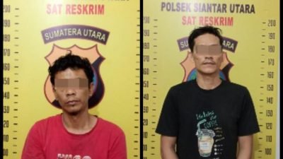 Dua Terduga Pelaku Pencurian Diamankan Polsek Siantar Utara, Barang Bukti Berupa Elektronik dan Peralatan Rumah Tangga Disita