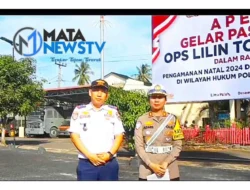 Personel Polres Batubara Siaga di Pos Pengamanan dan Pelayanan Ops Lilin Toba 2024