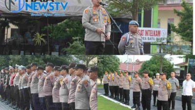 Kapolres Batu Bara Tinjau Pos Pengamanan Operasi Lilin Toba 2024