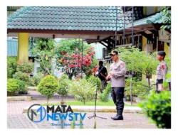Kapolres Langkat Pimpin Apel Pengamanan Rekapitulasi Suara Pilkada Serentak 2024