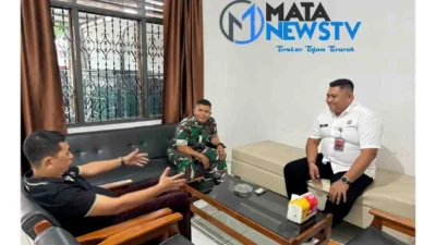 Bangun Sinergitas, Kalapas Kotapinang Terima Kunjungan Danramil Langga Payung