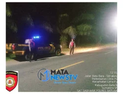 Patroli Blue Light Sat Samapta Polres Batu Bara Jaga Situasi Aman di Jalan Lintas Sumatera