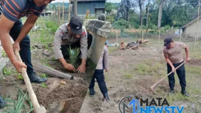 Lahan Kosong Polsek Onanrunggu Ditanami Tumbuhan Ketahanan Pangan