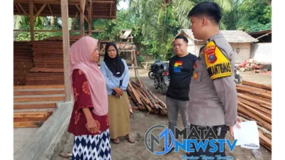 Polsek Lima Puluh Gelar Kegiatan Cooling System di Desa Simpang Gambus