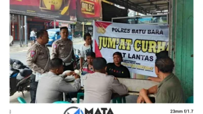 Satlantas Polres Batu Bara Gelar “Jumat Curhat” Bersama Komunitas Sopir Angkot