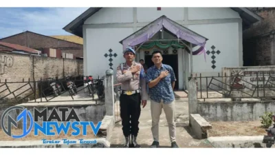 Personel Polsek Medang Deras Amankan Ibadah Minggu di Gereja GPKB Batu Bara