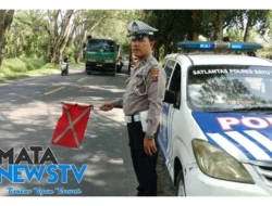 Satlantas Polres Batu Bara Gelar Patroli Kibas Bendera untuk Cegah Kejahatan dan Kecelakaan