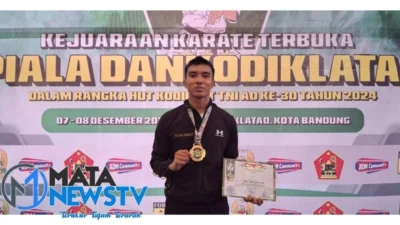 Bripda Yazid Purba Raih Emas di Kejuaraan Karate Dankodiklatad 2024, Harumkan Nama Polda Sumut