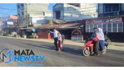 Polsek Torgamba Gelar Gatur Lalin Pagi di Simpang Yayasan Budaya Cikampak