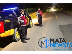 Patroli Blue Light Sat Samapta Polres Batu Bara Pastikan Situasi Kondusif di Jalan Lintas Sumatera