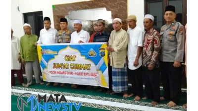 Kapolsek Medang Deras Gelar Jumat Curhat di Musholla Al-Ikhlas Desa Pematang Cengkering
