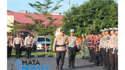 Polres Batu Bara Gelar Apel Pasukan Operasi Lilin Toba 2024, Fokus Pengamanan Natal dan Tahun Baru