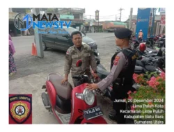 Sat Samapta Polres Batu Bara Gelar Patroli Dialogis, Ciptakan Pilkada Damai dan Aman