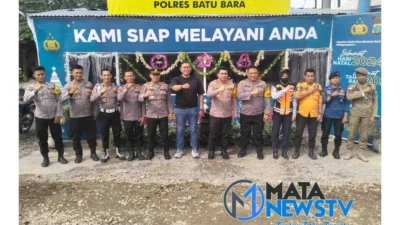 Pengecekan Pos Pam dan Pos Yan Operasi Lilin Toba 2024 di Kabupaten Batubara