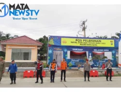 Pengaturan Arus Lalu Lintas di Pos Yan-2 Pintu Tol Lima Puluh Berjalan Lancar