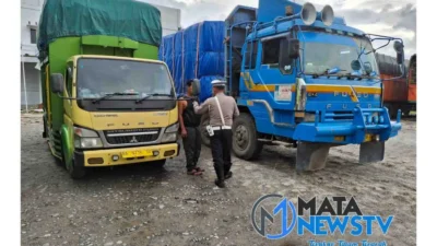 Satlantas Polres Pematang Siantar Tindak Tegas Truk yang Langgar Aturan Operasi Nataru 2024/2025