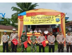 Polres Labuhanbatu Selatan Gelar Apel Pagi Pos Yan II untuk Pengamanan Natal 2024 dan Tahun Baru 2025