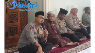 Kapolres Langkat Ajak Masyarakat Jaga Kamtibmas Pasca Pemilu 2024 melalui Program Jumat Curhat