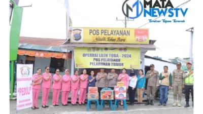 Forkopimda dan Bhayangkari Samosir Berikan Dukungan kepada Personel Operasi Lilin Toba 2024