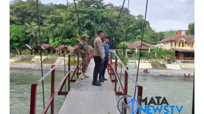 Polres Langkat Dirikan Pos Pengamanan Natal dan Tahun Baru di Bukit Lawang