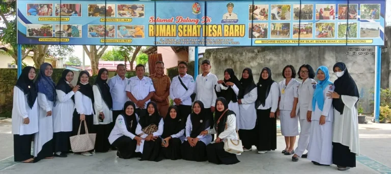 Kunjungan Dinas Kesehatan Kabupaten Bireuen ke Puskesmas Batang Kuis dan Desa Baru Kecamatan Batang Kuis