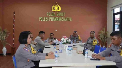 Kapolres Pematangsiantar Hadiri Rakor Lintas Sektoral Ops Lilin Toba 2024