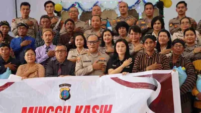 Kapolrestabes Medan Gelar Kegiatan Minggu Kasih di GKJ Desa Kolam, Percut Seituan