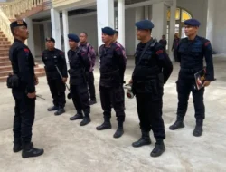 Satuan Gegana Brimob Poldasu Lakukan Sterilisasi, Jelang Kunjungan Wakil Presiden