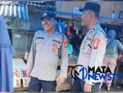Polsek Kotapinang Gelar Patroli Preventif di Pusat Pasar Kotapinang