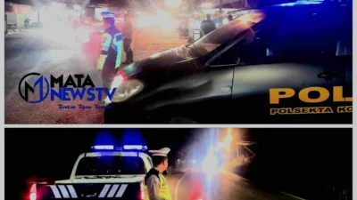 Patroli Blue Light Satlantas Polres Labuhanbatu Selatan Jaga Kelancaran Lalu Lintas dan Keamanan Jalan Raya