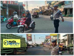 Satlantas Polres Batu Bara Gelar Pengaturan Lalu Lintas di Titik Strategis, Tekan Pelanggaran dan Kecelakaan