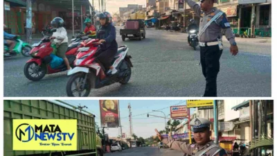 Satlantas Polres Batu Bara Gelar Pengaturan Lalu Lintas di Titik Strategis, Tekan Pelanggaran dan Kecelakaan