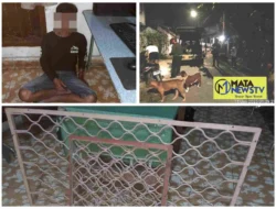 Polsek Siantar Selatan Amankan Terduga Pelaku Pencurian Pagar Rumah Warga