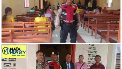 Polsek Medang Deras Gelar Patroli untuk Amankan Ibadah di Gereja GPdI Seibuah Keras