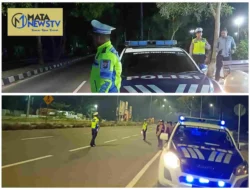 Satlantas Polres Langkat Gelar Patroli Malam untuk Cegah Kejahatan Jalanan