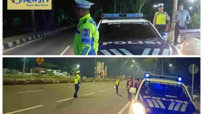 Satlantas Polres Langkat Gelar Patroli Malam untuk Cegah Kejahatan Jalanan
