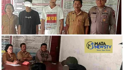Bhabinkamtibmas Polsek Onanrunggu Mediasi Kasus Pencurian Tuak di Samosir