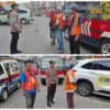 Polres Pematangsiantar Sambangi Juru Parkir, Sampaikan Pesan Kamtibmas