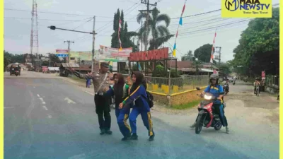 Sat Lantas Polres Labuhanbatu Gelar Pos Padat Pagi untuk Lancarkan Arus Lalu Lintas di Rantauprapat