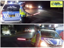 Polres Batu Bara Laksanakan Patroli Blue Light untuk Ciptakan Keamanan Lalu Lintas