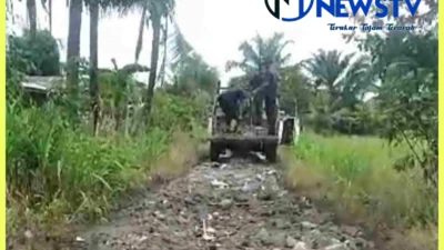 Jalan Aman di Dusun 7 Rusak Parah, Warga Kritik Kinerja Kades Tandem Hilir 1
