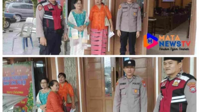 Pengamanan Ibadah Minggu di Gereja HKBP Lima Puluh Berjalan Aman dan Kondusif
