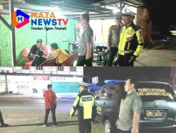 Polsek Kotapinang Gelar Patroli Blue Light, Antisipasi Geng Motor dan Kejahatan Jalanan