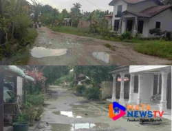 Jalan Produksi Usaha Tani di Desa Sabungan Rusak Parah, Warga Desak Perbaikan