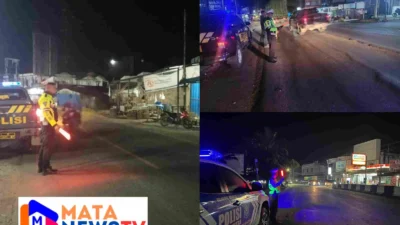 Satlantas Polres Labuhanbatu Selatan Gelar Blue Light Patrol untuk Tingkatkan Keamanan dan Ketertiban Lalu Lintas