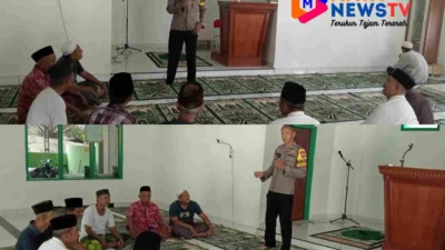 Bhabinkamtibmas Desa Afd 2 Gelar Giat Dai Kamtibmas di Masjid Taqwa